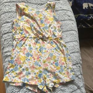 Old Navy Yellow and Blue Romper Vibrant Summer Style